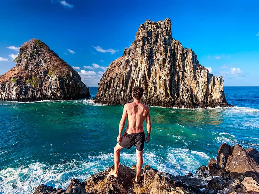7-Hour Island Adventure: Fernando de Noronha Ilhatour - Two Brothers Hill and Baía dos Porcos deliver the classic view