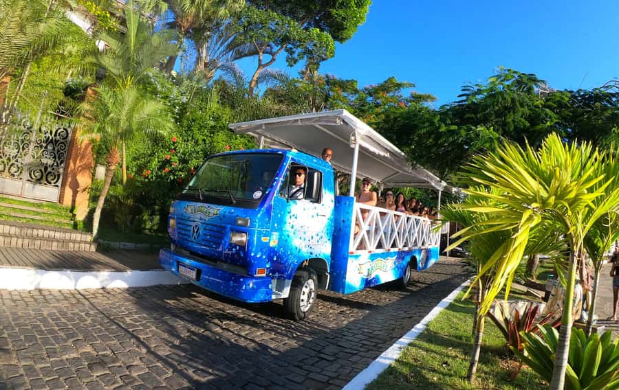 Buzios: City Tour by Trolley with 12 Beaches and Pickup - Five stops, including Praia do Forno