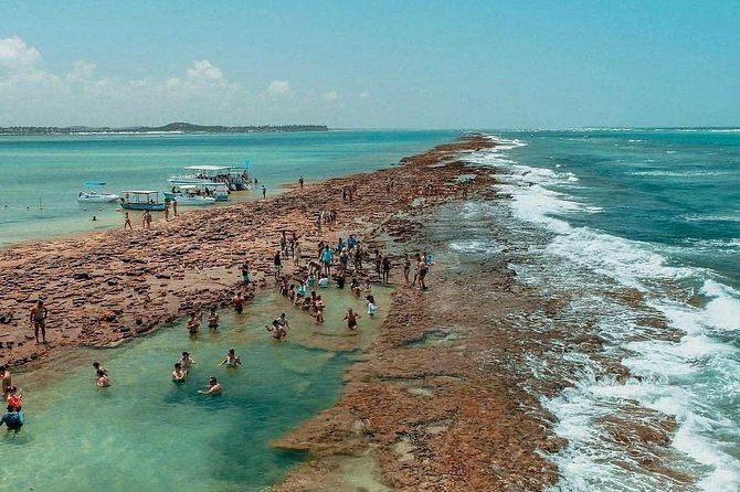 Carneiros Beach - The catamaran ride and coastal stops