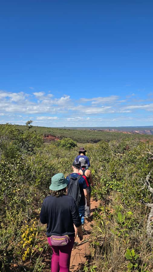 Chapada dos Guimarães:Cidade de Pedra + Vale do Rio Claro with Véu de Noiva - Setting out in a six-person 4x4