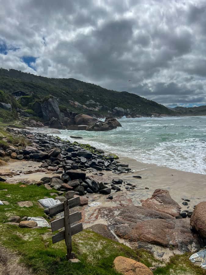 Florianopolis: Gravata Beach Trail with Picnic - Reaching the quiet shore at Gravata Beach