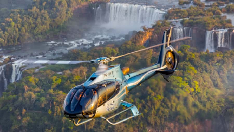 Foz do Iguaçu: Helicopter Flight over the Iguassu Falls - The two-hour schedule, from Foz hotel to helipad