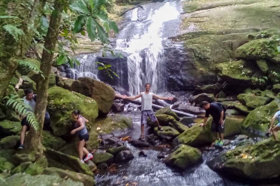From São Paulo: Santo Amaro Island Trekking by Wild Beaches - Black Beach pairs forest with an Atlantic swim