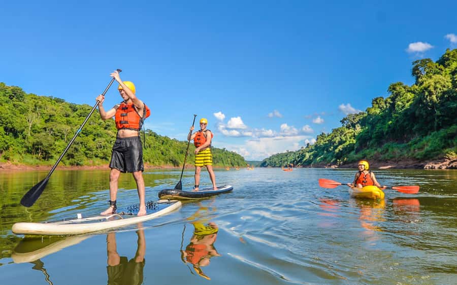 Guided Hike and Kayak or SUP River Tour w/ Transfer - From Foz do Iguaçu to the Aguaray Expedition