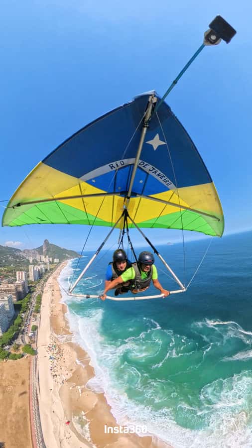 Hang gliding flight in Rio de Janeiro - The flight above Rio