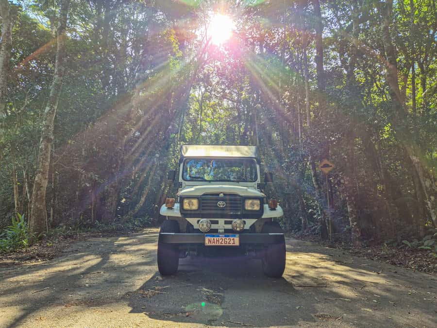 Jeep'n'Culture: Rocinha Favela and Tijuca Rainforest Tour - Driving into Rocinha by Estrada da Gávea