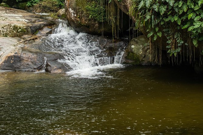 Jipe 4x4 Private 3hr Waterfalls and Waterfall Paraty by Jango Tour - Penha Church and the Royal Road marker
