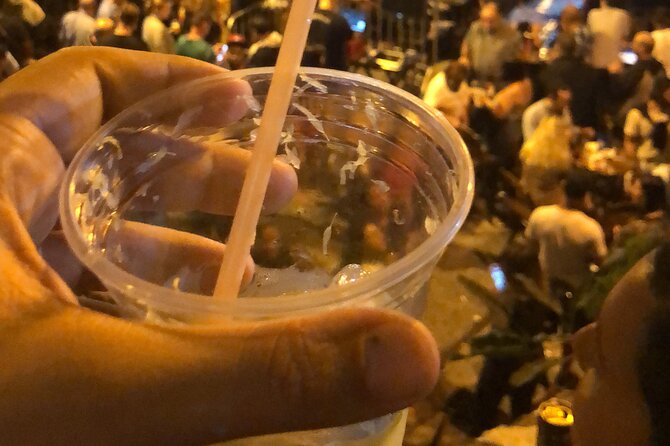 Live Samba Night at Pedra do Sal - The welcome drink and what you can buy