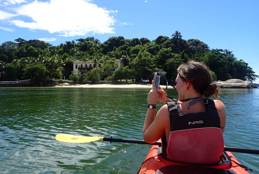 Paraty Bay: Half-Day Mangroves and Beaches Tour by Kayak - Swimming and relaxing at a beautiful beach