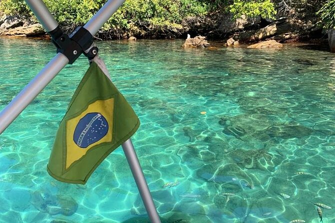 Private VIP Paradise Ilha Grande Speed Boat and Transfer from Rio - Lagoa Azul: the first swim in Ilha Grande