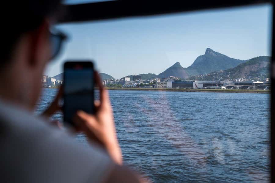 Rio: Boat Tour of Guanabara Bay - The catamaran, seating, and onboard mood