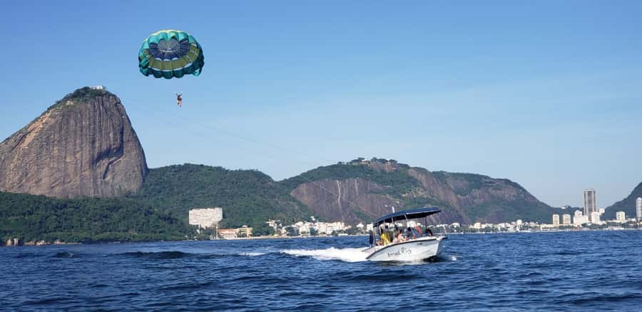 Rio de Janeiro: 2-Hour Boat Trip with Parasailing - Getting fitted with the harness and life vest