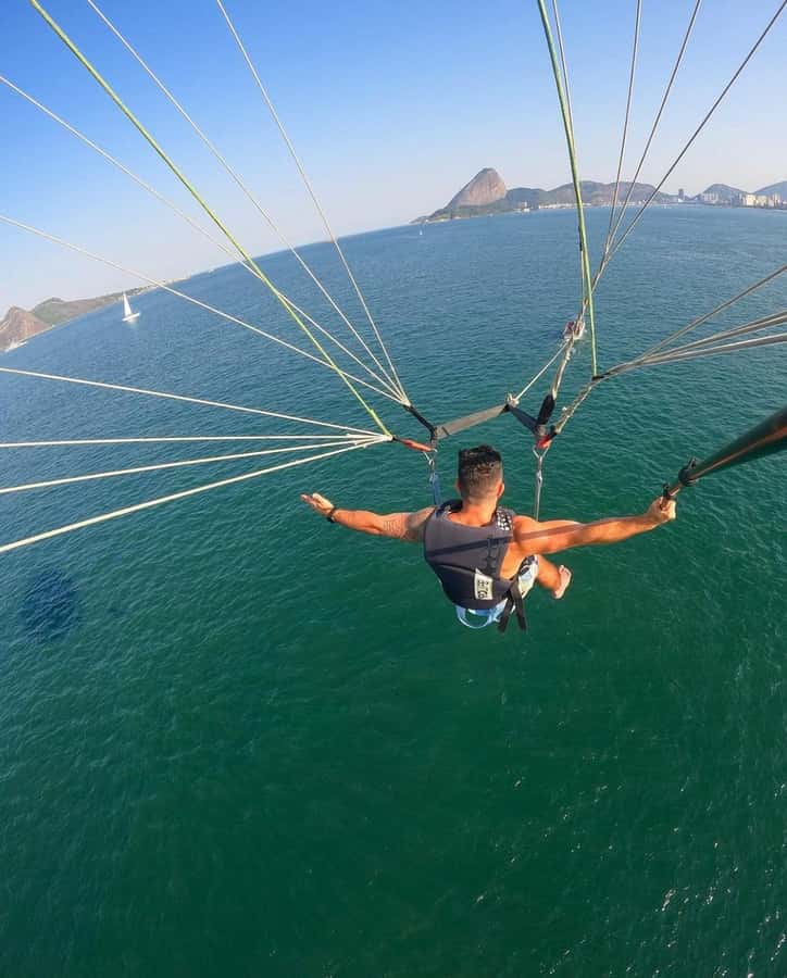 Rio de Janeiro: 2-Hour Boat Trip with Parasailing - The parasailing flight above Rio