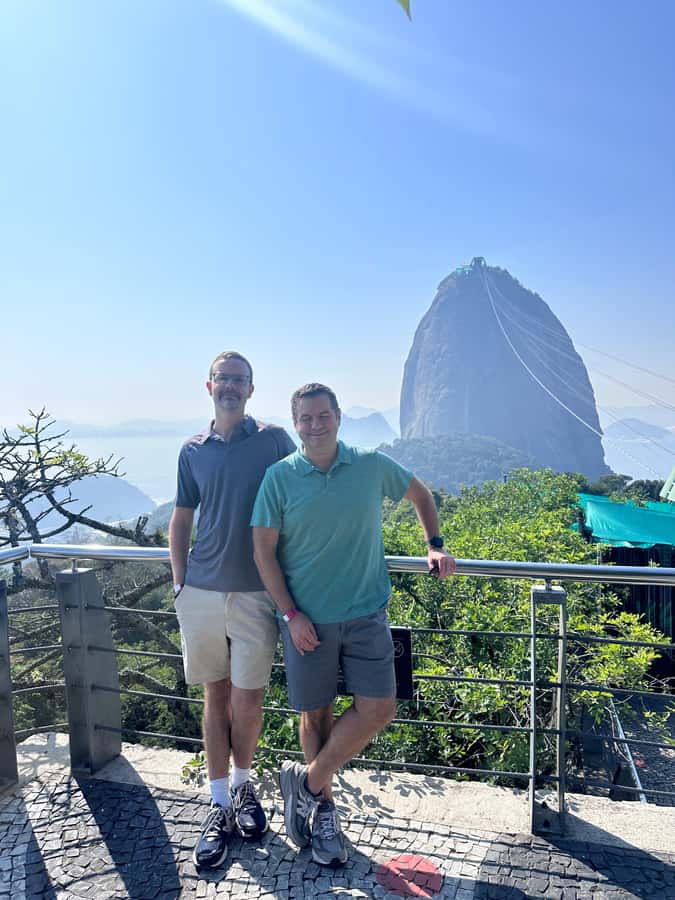 Rio de Janeiro Christ Redeemer by train Sugar Loaf Private - The road from Corcovado to Sugarloaf