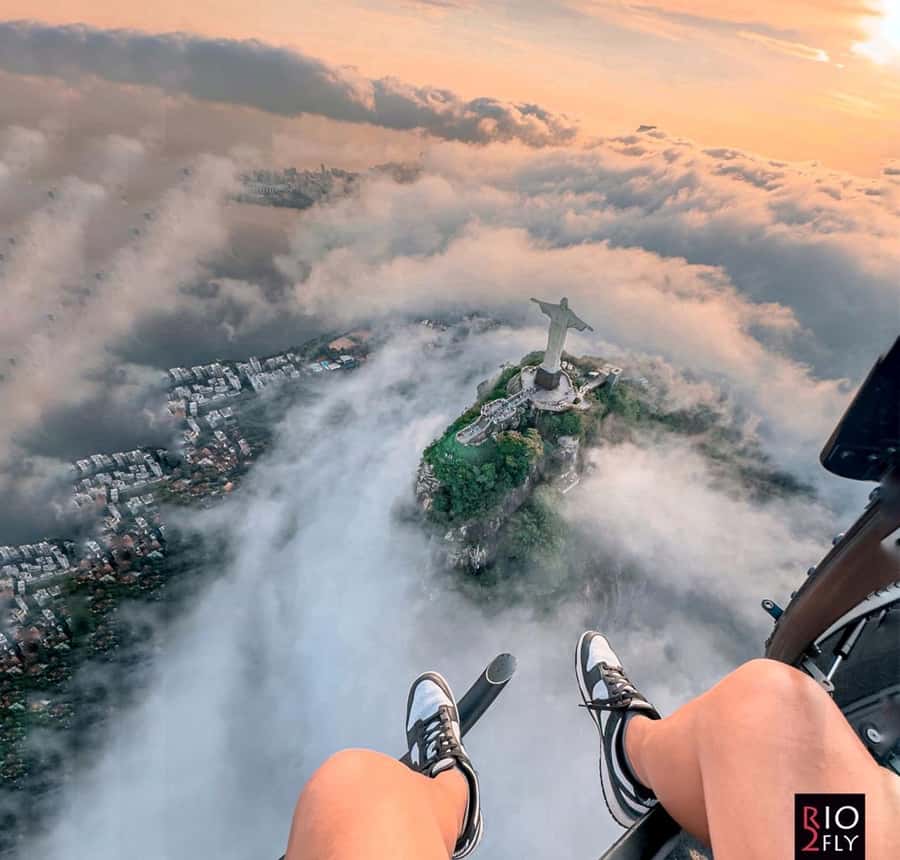 Rio de Janeiro Helicopter Tour | DOORS OFF - The main sight, Christ the Redeemer on Corcovado
