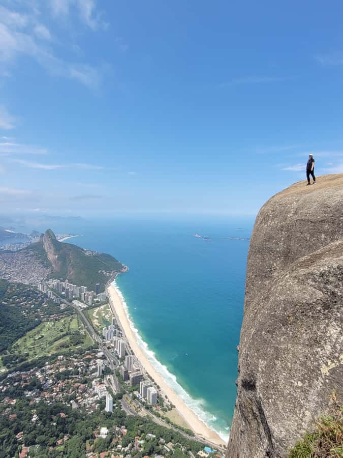 Rio de Janeiro: Pedra da Gávea - guided hike with best views - The Carrasqueira rock climb and safety gear