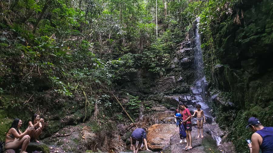 Rio de Janeiro: Tijuca Forest Waterfall of Souls Hike - Looking toward Cascata Taunay