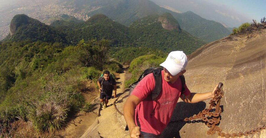 Rio de Janeiro: Tijuca Peak Guided Hike - The rock staircase and Tijuca Mirim views