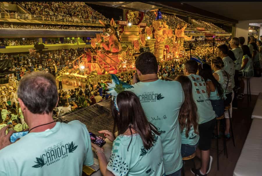 Rio: Premium Carnival Seating with Food, Drinks, & Transfers - Hotel pickup begins the long night