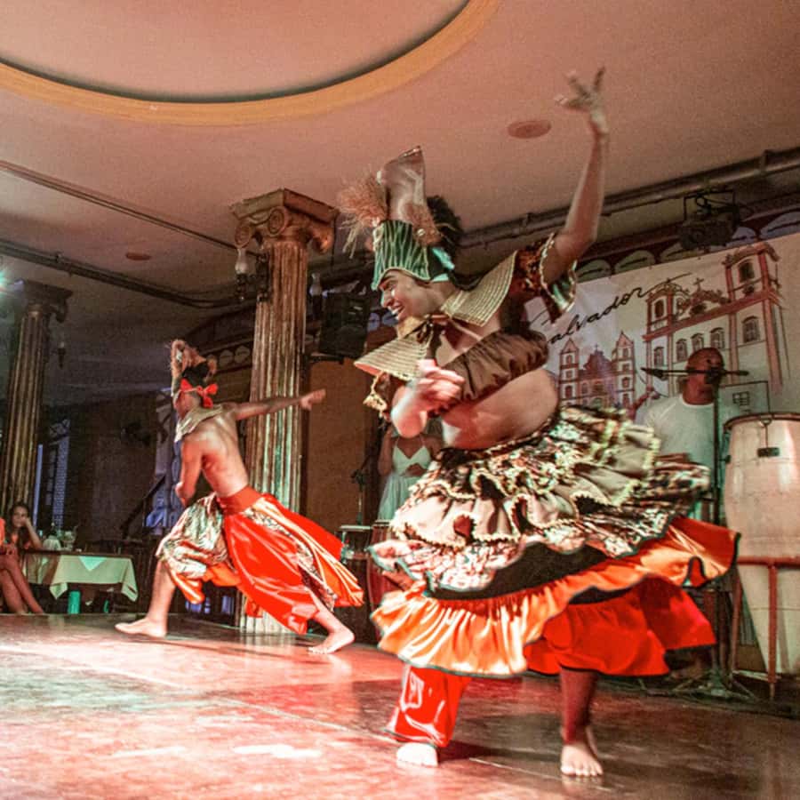 Salvador by Night: Cultural Show and Dinner. - The 20-minute transfer from Salvador