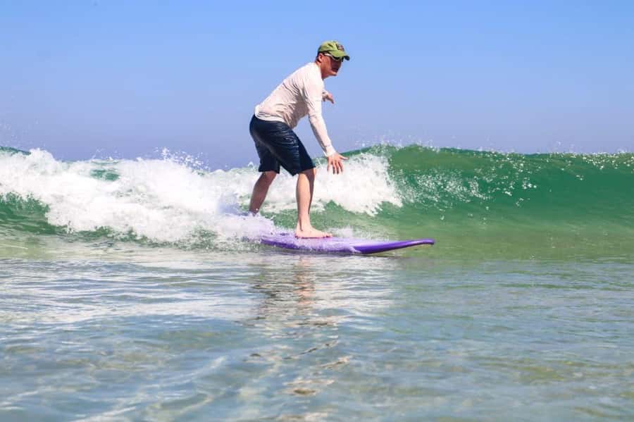 Surf lessons: in Arpoador in Ipanema. - What happens during the one-hour lesson