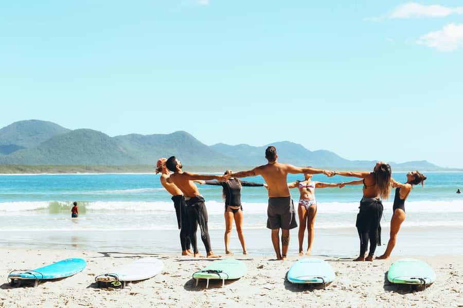 Surfing Lesson with Sea Wolf - Who will enjoy this lesson most?